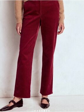 Boden Burgundy Red Corduroy Pants